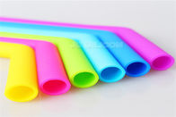 Collapsible Customized Silicone Bendy Straw Reusable Food Safety With Case
